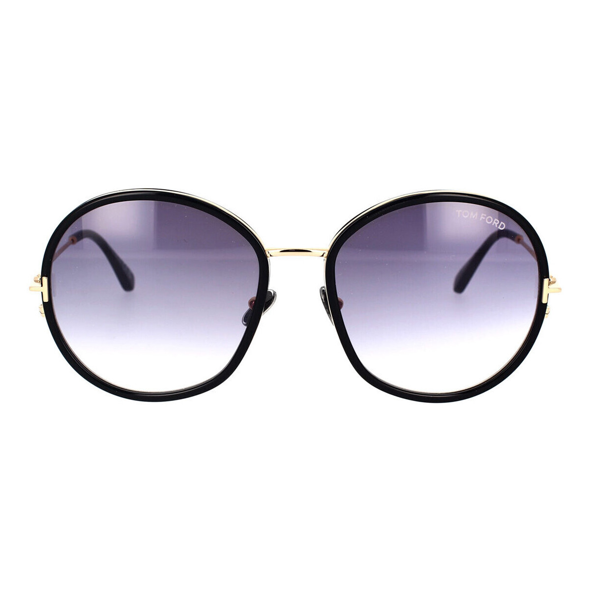 Zegarki & Biżuteria  okulary przeciwsłoneczne Tom Ford Occhiali da Sole  Hunter FT0946/S 01B Czarny