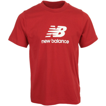 tekstylia Męskie T-shirty z krótkim rękawem New Balance Se Log Ss Czerwony