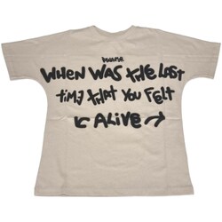 tekstylia Chłopiec T-shirty z długim rękawem Disclaimer 58061 Beżowy