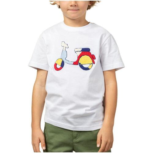 tekstylia Chłopiec T-shirty z krótkim rękawem Scotta  Biały