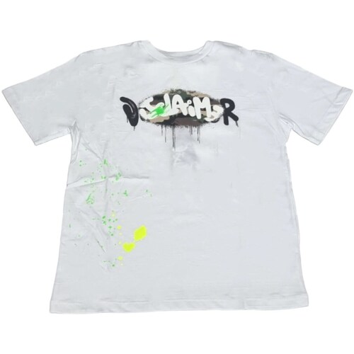 tekstylia Chłopiec T-shirty z długim rękawem Disclaimer 58057 Biały