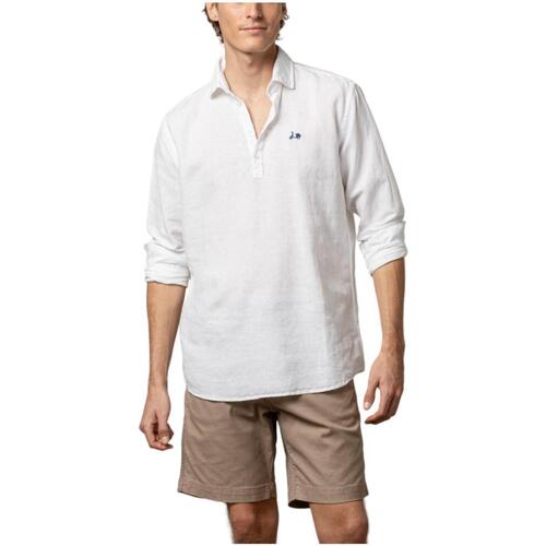 tekstylia Męskie Koszule z długim rękawem Scotta  Biały