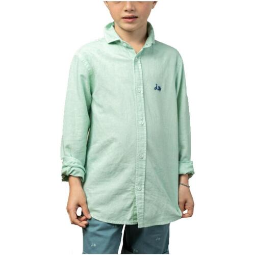 tekstylia Chłopiec Koszule z długim rękawem Scotta  Zielony