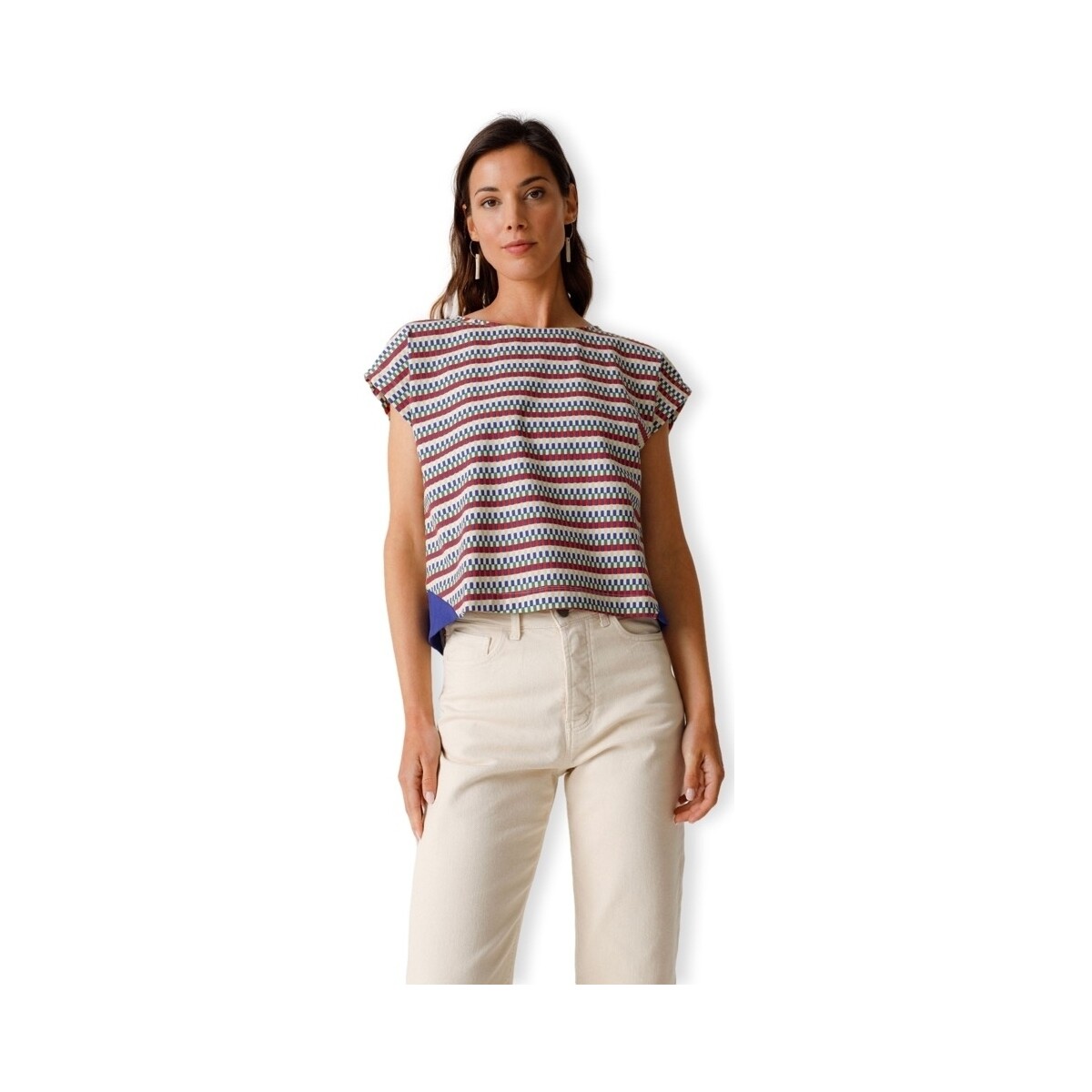 tekstylia Damskie Bluzy Skfk T-Shirt Eider-Gots - Multicolor Wielokolorowy