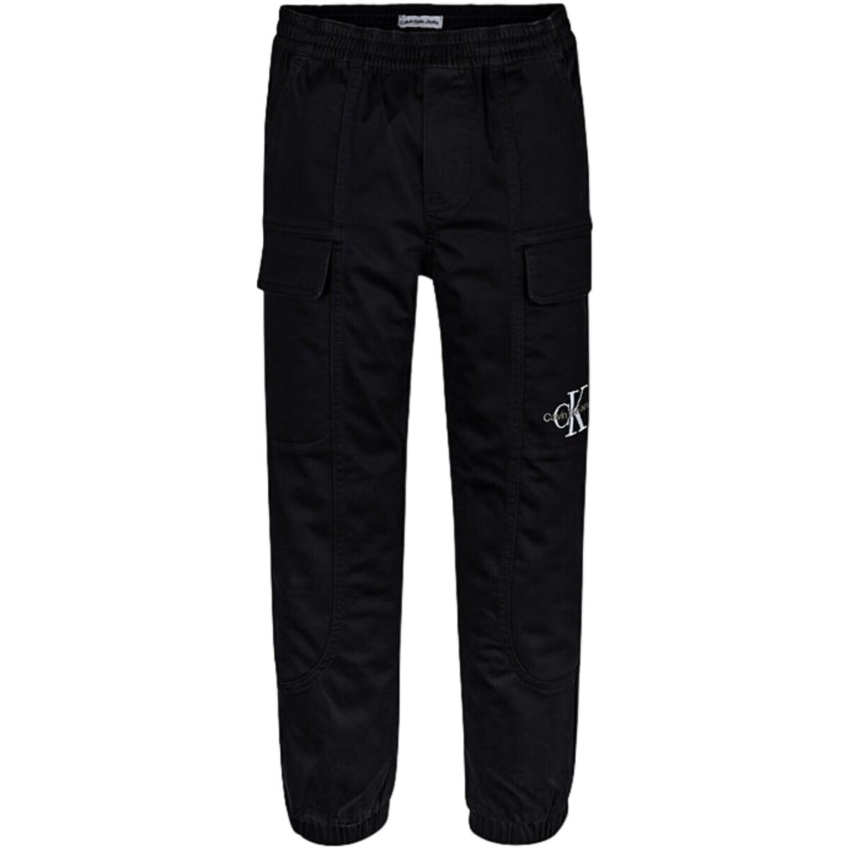 tekstylia Chłopiec Spodnie z pięcioma kieszeniami Calvin Klein Jeans IB0IB01675 Czarny