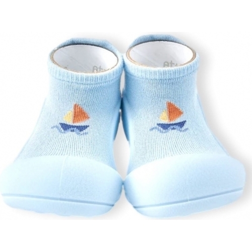 Buty Dziecko Kapcie niemowlęce Attipas Yacht - Sky Blue Niebieski