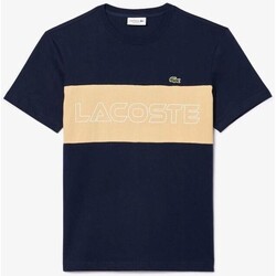 tekstylia Męskie T-shirty z krótkim rękawem Lacoste TH1712 Niebieski
