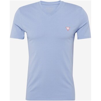 tekstylia Męskie T-shirty z krótkim rękawem Guess M2YI32 J1314 Niebieski