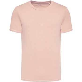 tekstylia Męskie T-shirty z krótkim rękawem Guess M2YI72 I3Z14 Różowy