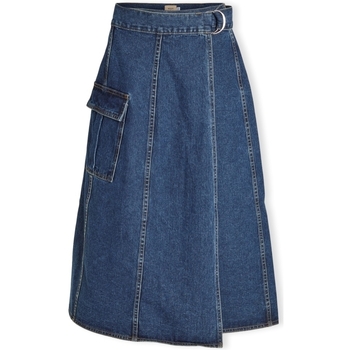 tekstylia Damskie Spódnice Vila Norma Skirt - Medium Blue Denim Brązowy
