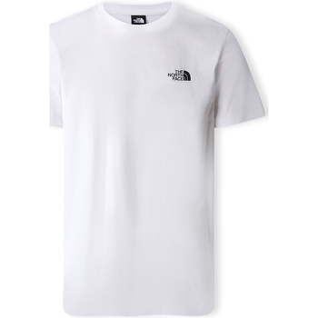 tekstylia Męskie T-shirty i Koszulki polo The North Face Simple Dome T-Shirt - White Biały