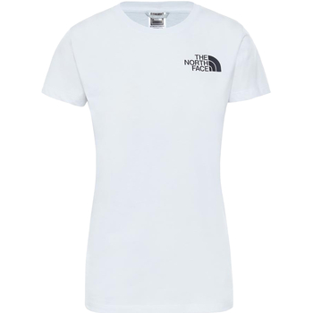 tekstylia Damskie T-shirty z krótkim rękawem The North Face W Half Dome Tee Biały