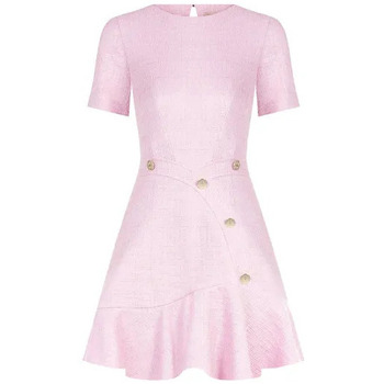 tekstylia Damskie Sukienki Rinascimento CFC0118602003 Różowy