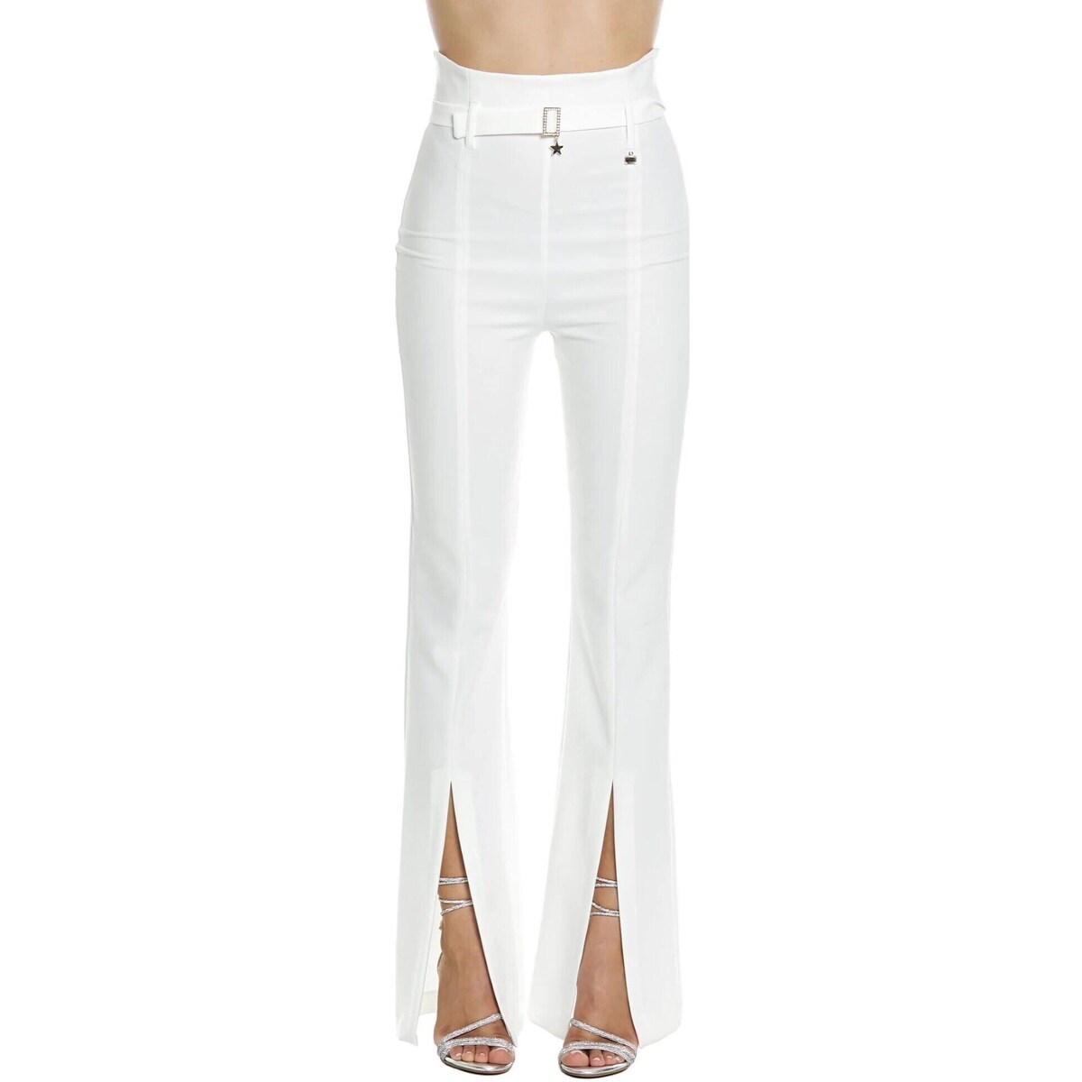 tekstylia Damskie Spodnie z pięcioma kieszeniami Relish PIETERSITE Biały