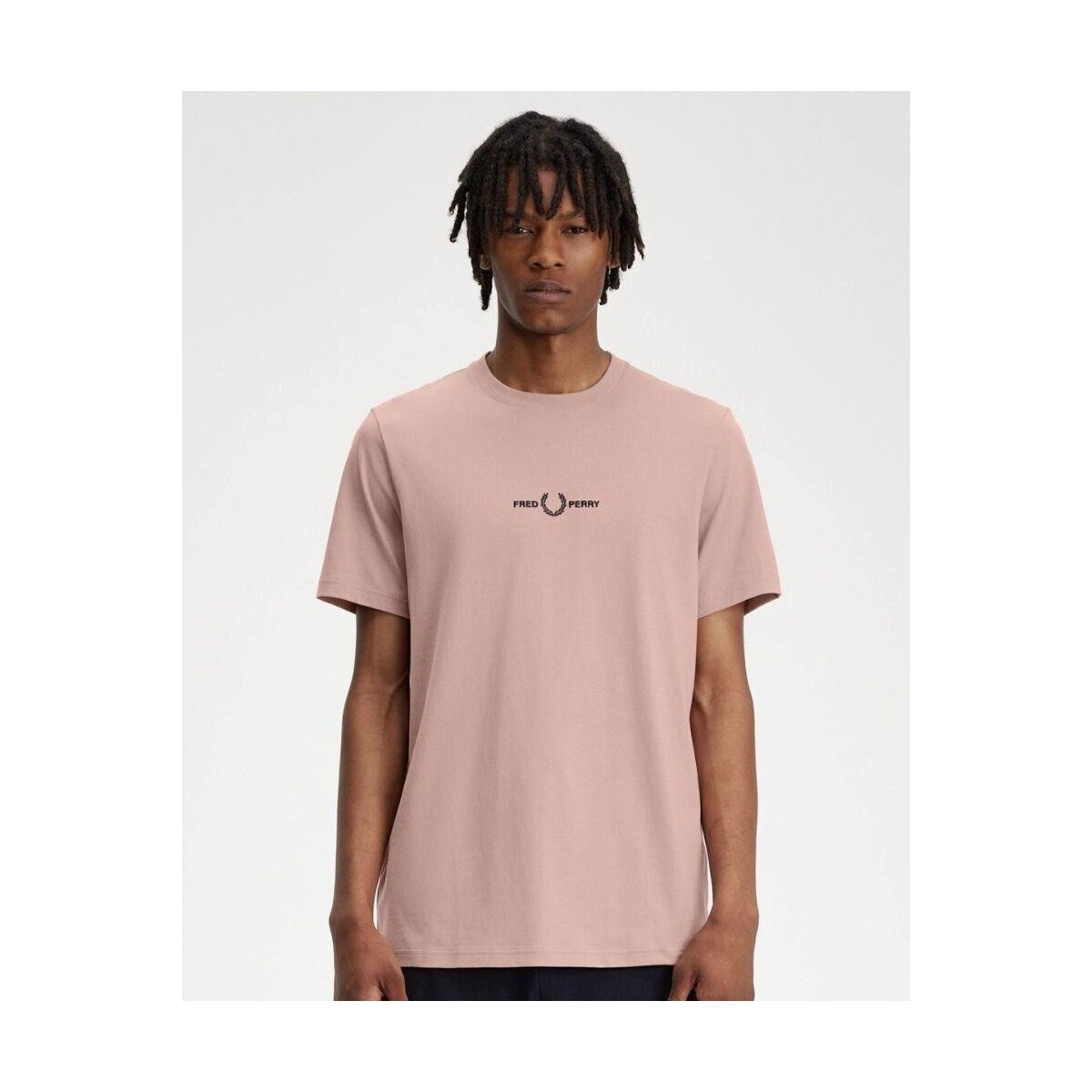 tekstylia Męskie T-shirty z krótkim rękawem Fred Perry M4580 Różowy