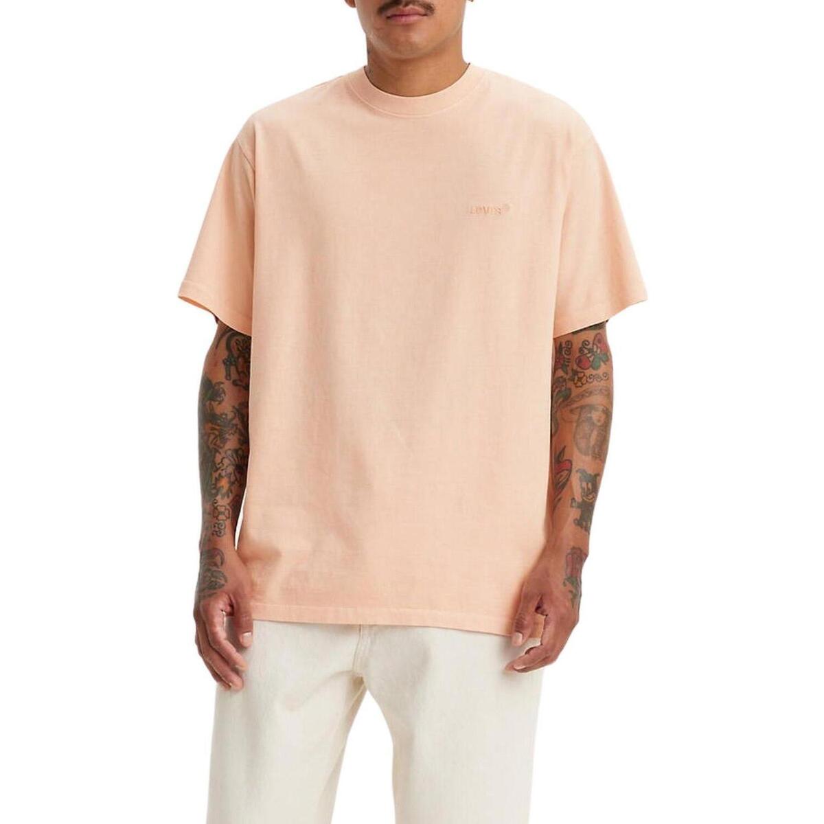 tekstylia Męskie T-shirty z krótkim rękawem Levi's  Pomarańczowy