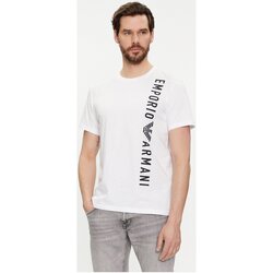 tekstylia Męskie T-shirty z krótkim rękawem Emporio Armani 211818 4R479 Biały