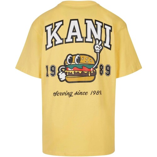 tekstylia Męskie T-shirty z krótkim rękawem Karl Kani  Żółty