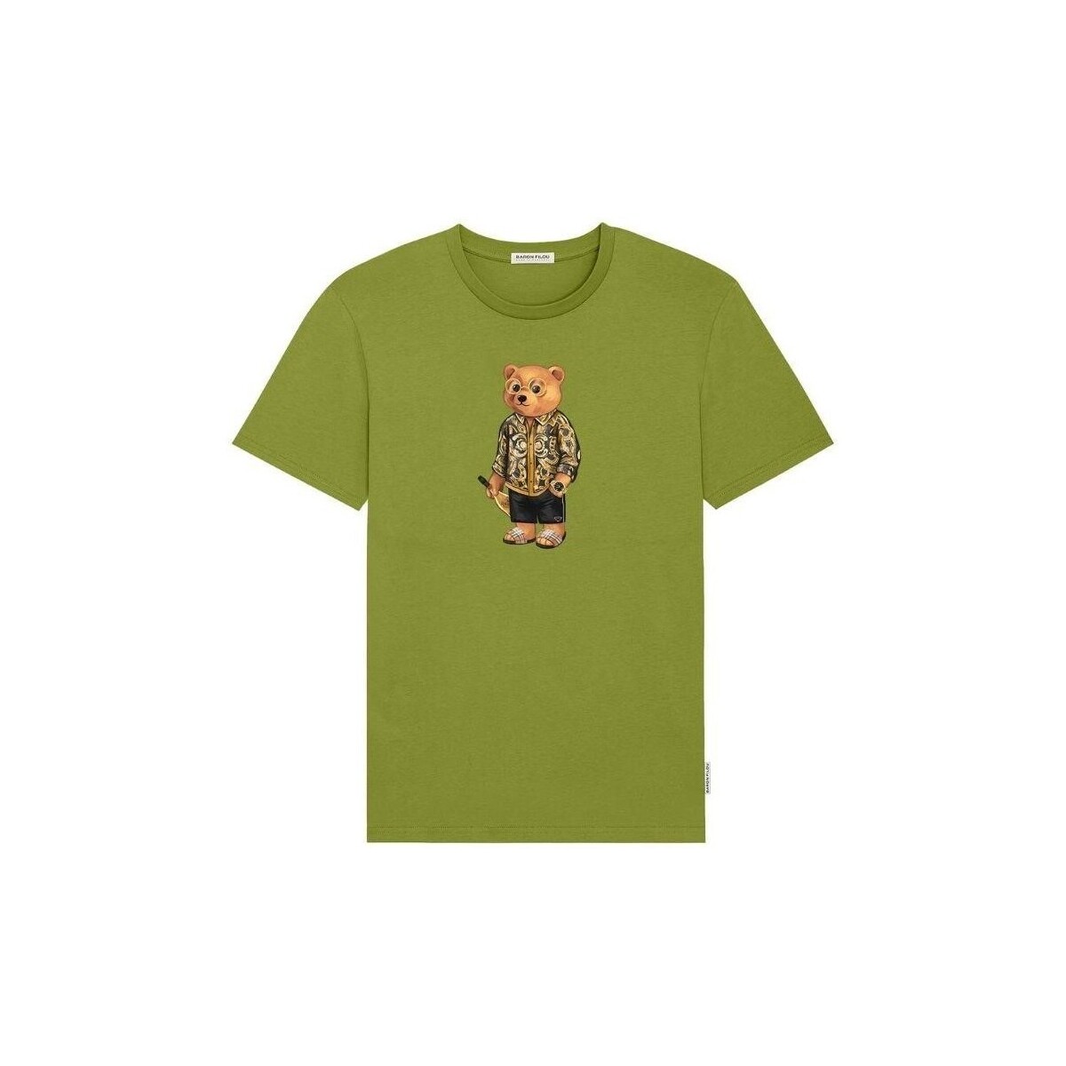 tekstylia Męskie T-shirty z krótkim rękawem Baron Filou THE GOLDEN GLIDER Zielony