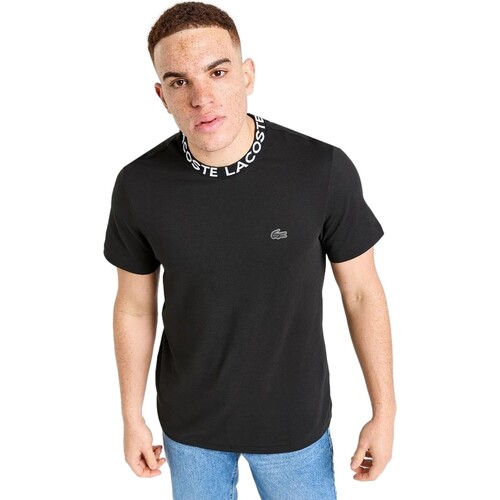 tekstylia Męskie T-shirty z krótkim rękawem Lacoste  Czarny