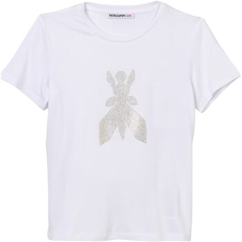 tekstylia Dziewczynka T-shirty z krótkim rękawem Patrizia Pepe 7M0819-J051 Biały