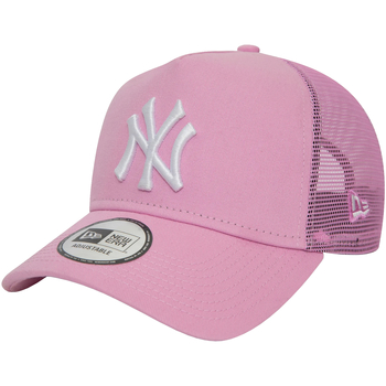 Dodatki Damskie Czapki z daszkiem New-Era League Essentials Trucker New York Yankees Cap Różowy