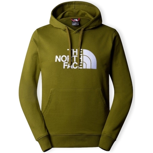 tekstylia Męskie Bluzy The North Face Sweatshirt Hooded Light Drew Peak - Forest Olive Zielony