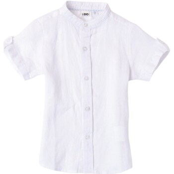 tekstylia Chłopiec Koszule z długim rękawem Ido 48237 Biały