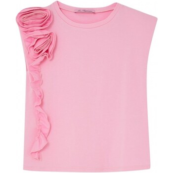 tekstylia Dziewczynka T-shirty z krótkim rękawem Miss Blumarine IA4080J5003 Różowy