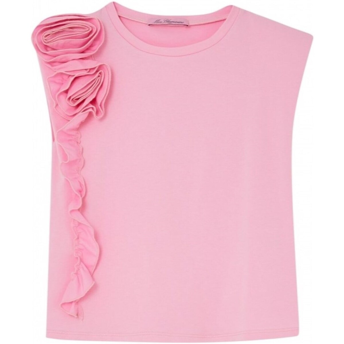 tekstylia Dziewczynka T-shirty z krótkim rękawem Miss Blumarine IA4080J5003 Różowy
