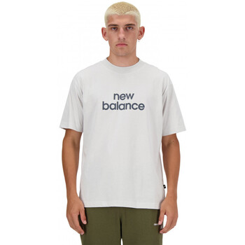 New Balance Sport essentials linear t-shirt Biały