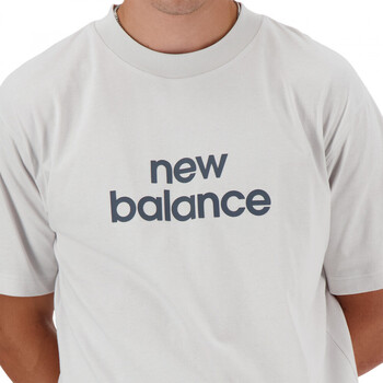 New Balance Sport essentials linear t-shirt Biały
