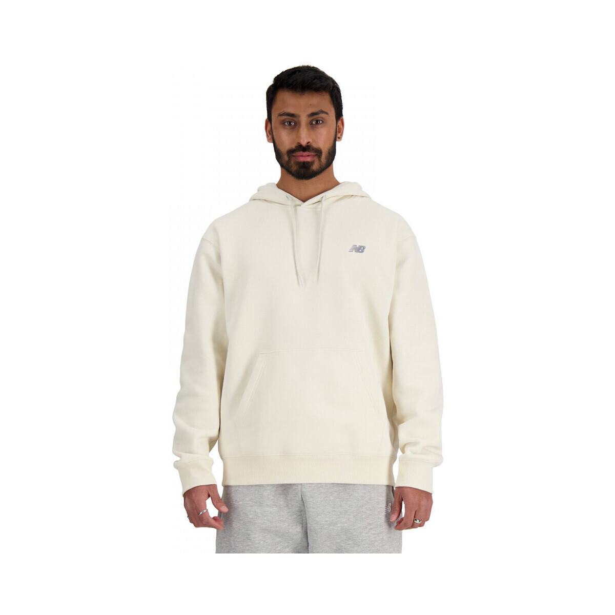 tekstylia Męskie Bluzy New Balance Sport essentials fleece hoodie Beżowy