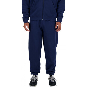 tekstylia Męskie Spodnie New Balance Sport essentials fleece jogger Niebieski