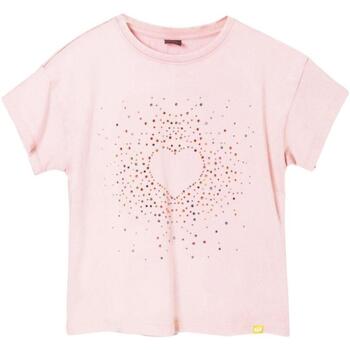 tekstylia Dziewczynka T-shirty z krótkim rękawem Desigual  Różowy