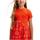 tekstylia Dziewczynka Sukienki Desigual  Pomarańczowy