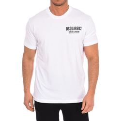 tekstylia Męskie T-shirty z krótkim rękawem Dsquared S71GD1116-D20014-100 Biały