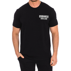 tekstylia Męskie T-shirty z krótkim rękawem Dsquared S71GD1116-D20014-900 Czarny