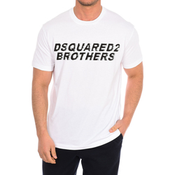 tekstylia Męskie T-shirty z krótkim rękawem Dsquared S74GD0825-S22427-100 Biały