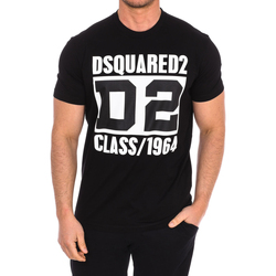 tekstylia Męskie T-shirty z krótkim rękawem Dsquared S74GD11-69S23009-900 Czarny