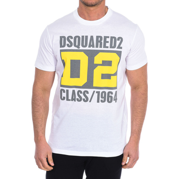 tekstylia Męskie T-shirty z krótkim rękawem Dsquared S74GD11-69S23009-100 Biały
