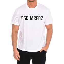 tekstylia Męskie T-shirty z krótkim rękawem Dsquared S74GD1184-S23009-100 Biały