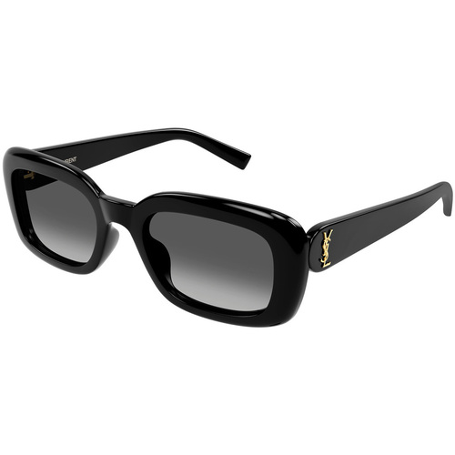 Zegarki & Biżuteria  Damskie okulary przeciwsłoneczne Yves Saint Laurent Occhiali da Sole Saint Laurent SL M130 002 Czarny