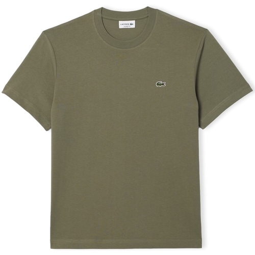 tekstylia Męskie T-shirty i Koszulki polo Lacoste Classic Fit T-Shirt - Vert Kaki Zielony