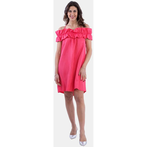 tekstylia Damskie Sukienki Fracomina FS24SD1015W70901 Koral