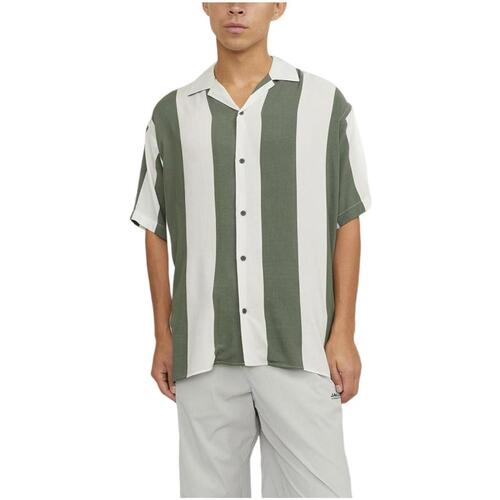 tekstylia Męskie Koszule z długim rękawem Jack & Jones  Zielony