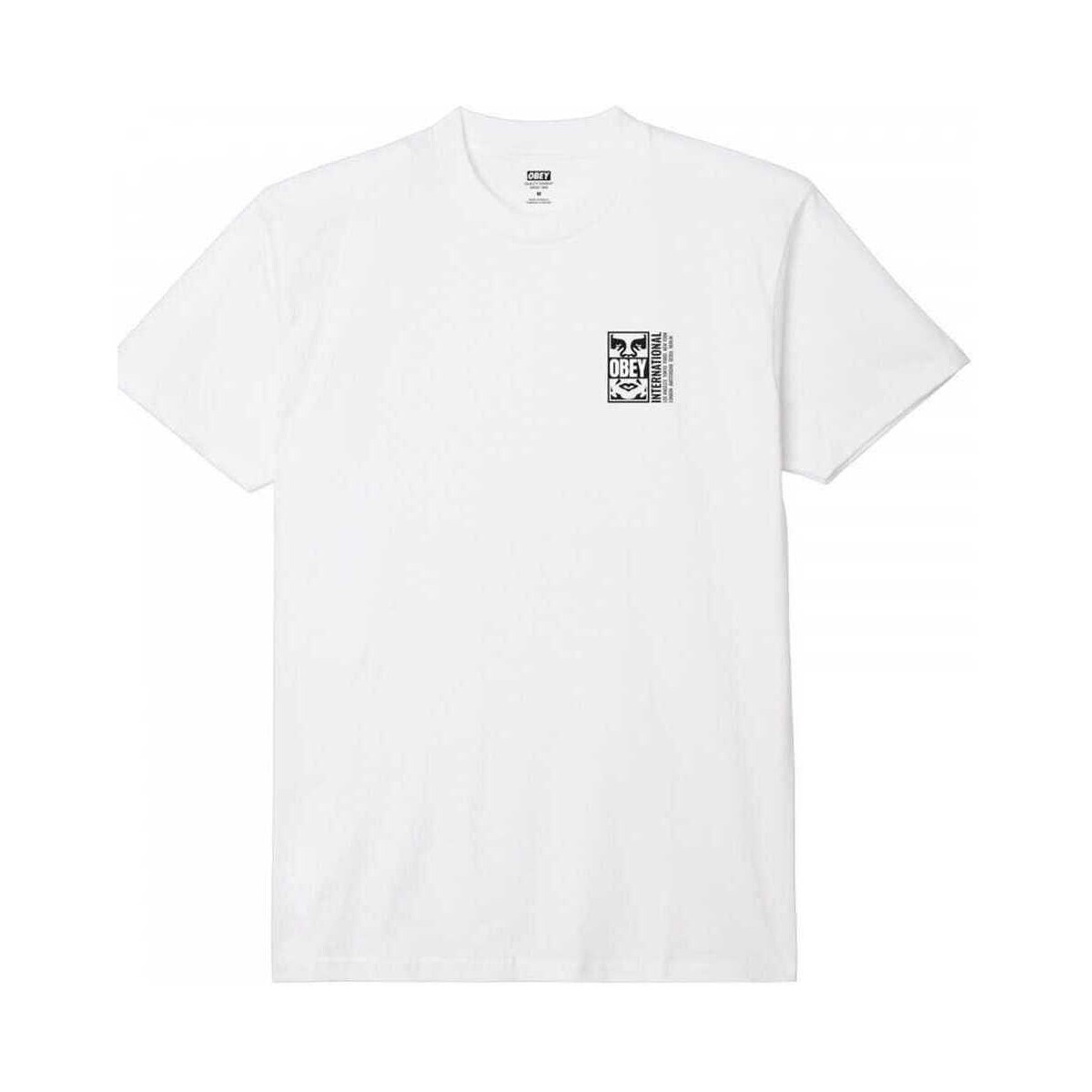 tekstylia Męskie T-shirty i Koszulki polo Obey icon split Biały