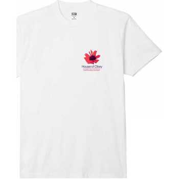 tekstylia Męskie T-shirty i Koszulki polo Obey House of  floral Biały