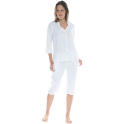 tekstylia Damskie Piżama / koszula nocna Pilus HORTENSE Biały