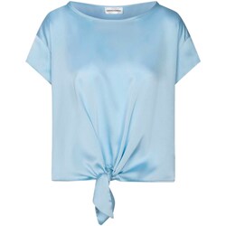 tekstylia Damskie Koszulki polo z długim rękawem Sandro Ferrone S7XBDMAME Niebieski
